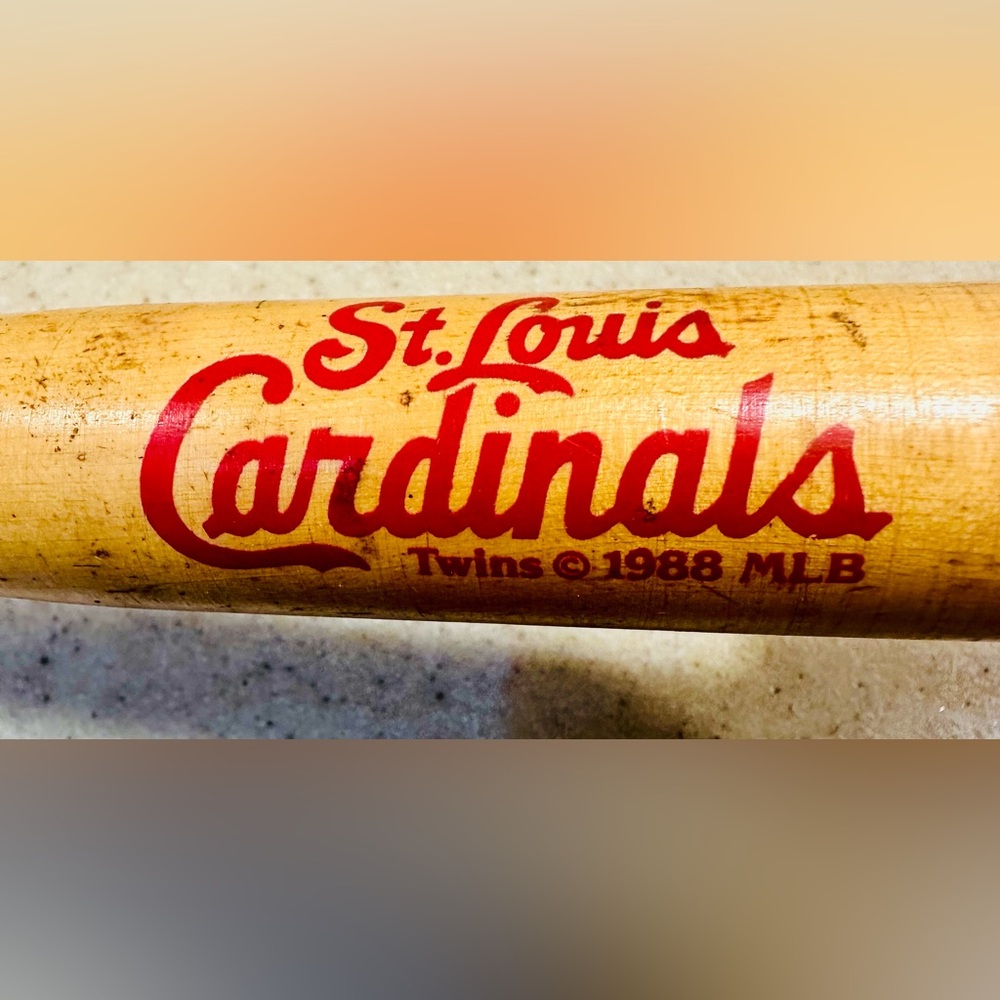 Vintage 1988 Wooden St.Louis Cardinals Mini Baseball Bat MLB Park Souvenir 18”